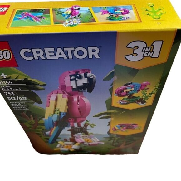 Lego Creator 31144 Exotic Pink Parrot OR Frog Fish 3 in 1 Building Set New Gift - Picture 10 of 10
